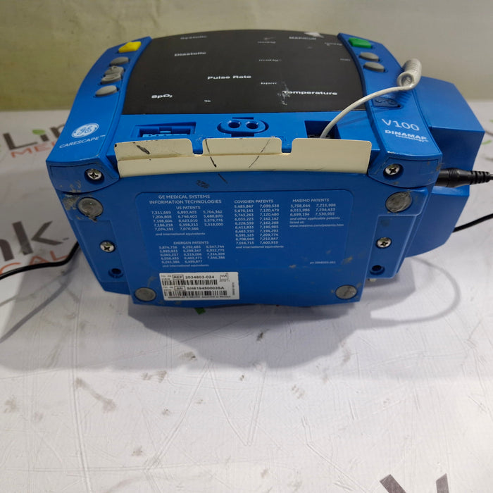 GE Healthcare Dinamap V100 - NIBP, SpO2, Temp Vital Signs Monitor