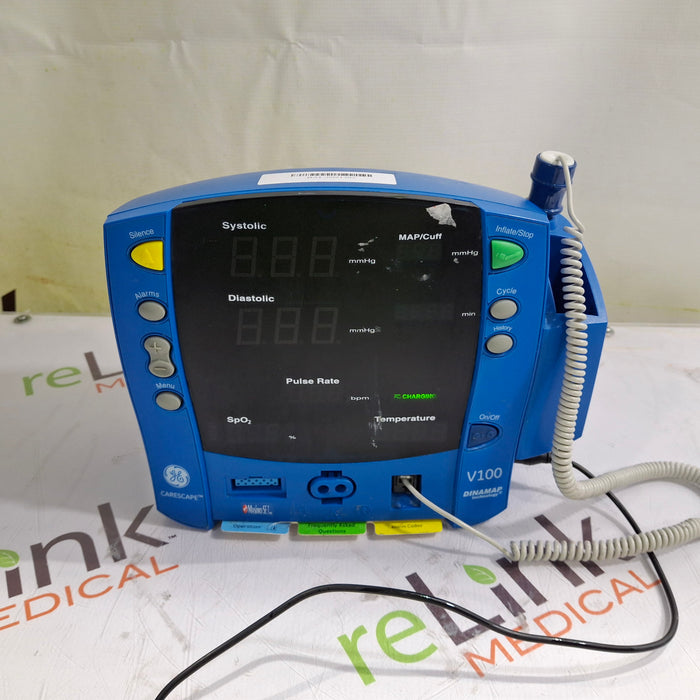 GE Healthcare Dinamap V100 - NIBP, SpO2, Temp Vital Signs Monitor