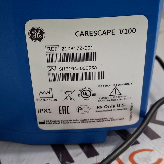 GE Healthcare Dinamap V100 - NIBP, SpO2, Temp Vital Signs Monitor