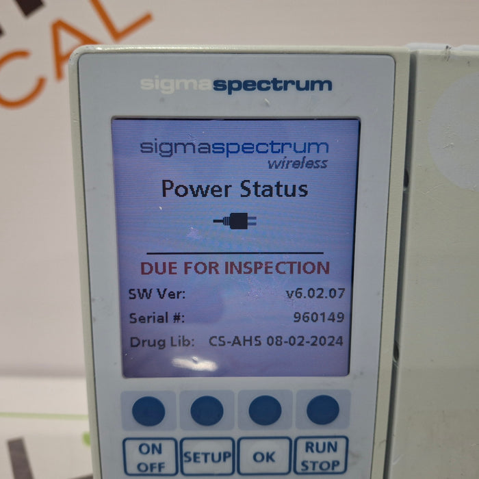 Baxter Baxter Sigma Spectrum 6.02.07 without Battery Infusion Pump Infusion Pump reLink Online