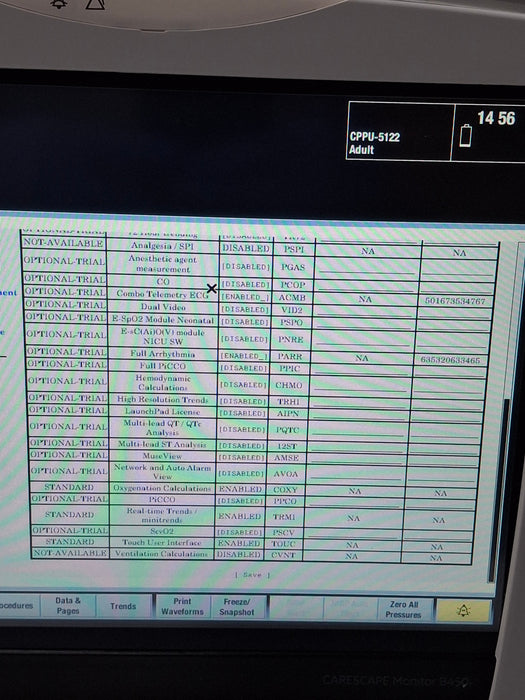 GE Healthcare Carescape B450 Critical Care Patient Monitor