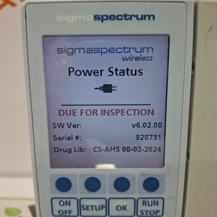 Baxter Sigma Spectrum 6.02.08 without Battery Infusion Pump