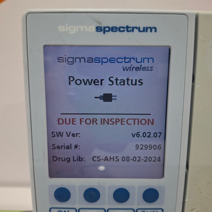 Baxter Sigma Spectrum 6.02.07 without Battery Infusion Pump