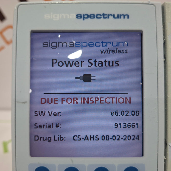 Baxter Sigma Spectrum 6.02.08 without Battery Infusion Pump