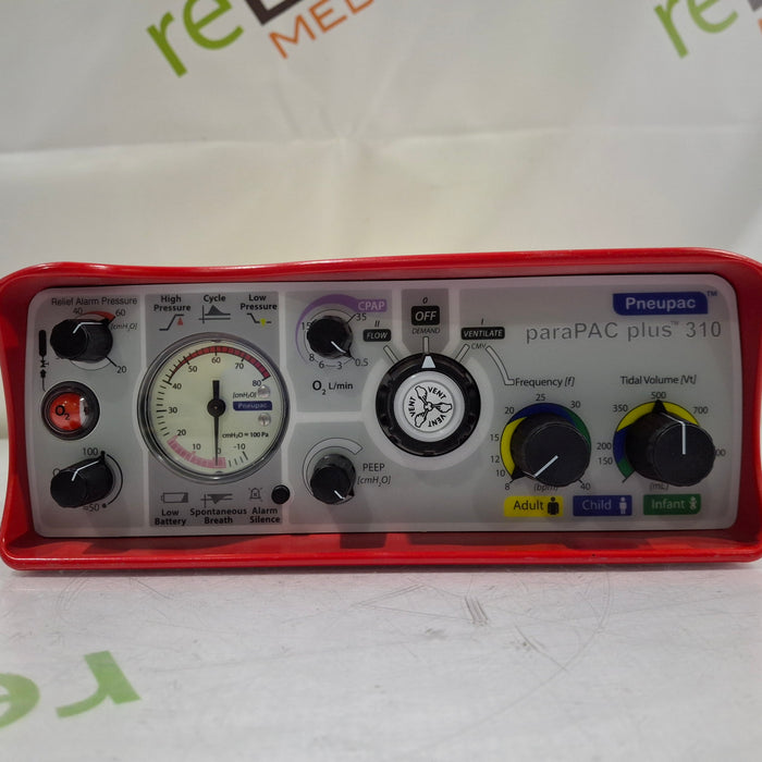 Smiths Medical Pneupac ParaPAC Plus 310 Ventilator