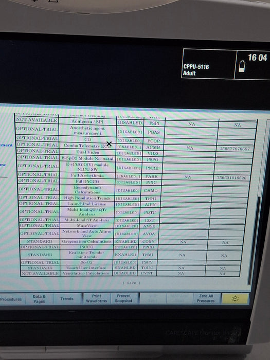 GE Healthcare Carescape B450 Critical Care Patient Monitor