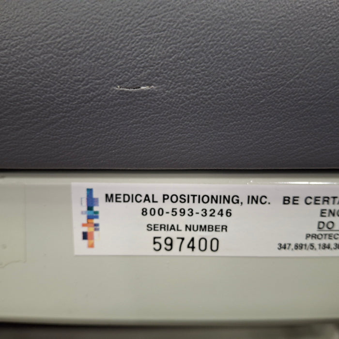 Medical Positioning, Inc. EchoBed 1636 Imaging Table