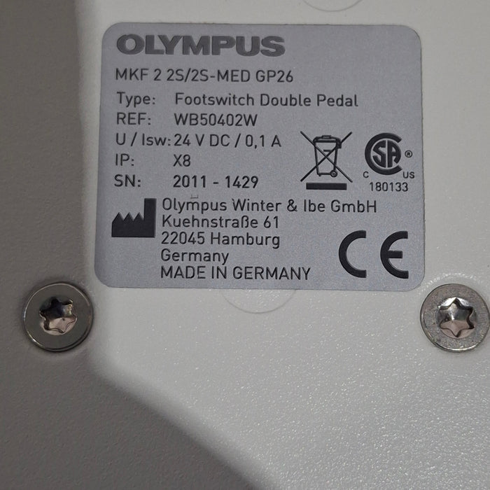 Olympus WB50402W ESG-400 Double Pedal Footswitch