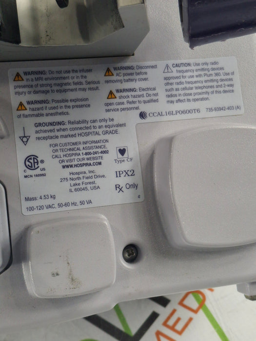 Hospira / ICU Medical Plum 360 Infusion Pump