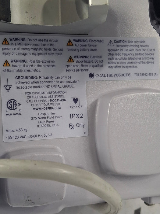 Hospira / ICU Medical Plum 360 Infusion Pump