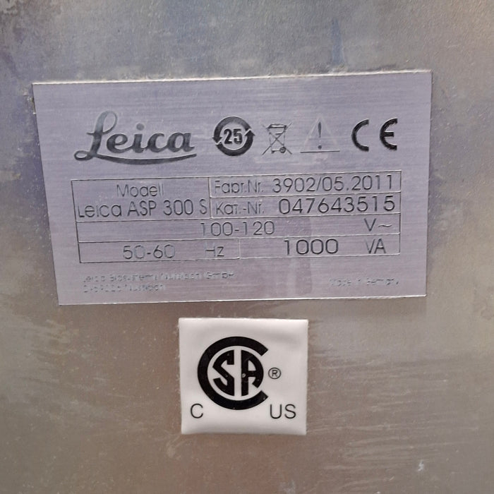 Leica ASP 300 S Automated Vacuum Tissue Processor