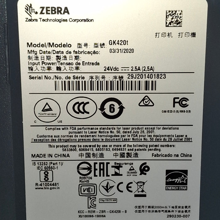Zebra GK420t Label Printer