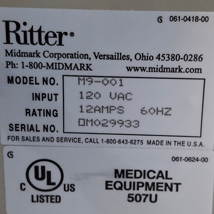 Ritter M9-001 UltraClave Autoclave Sterilizer