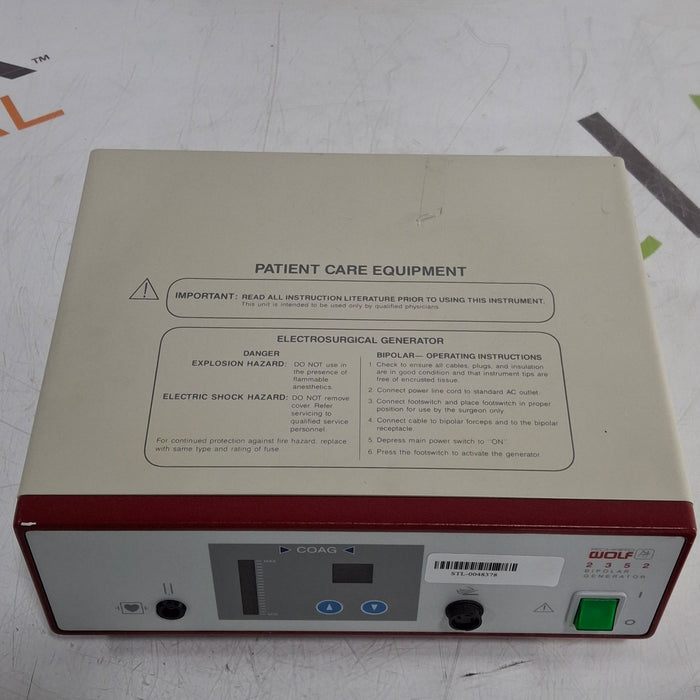 Richard Wolf Richard Wolf 2352 Bipolar Generator Electrosurgical Units reLink Online