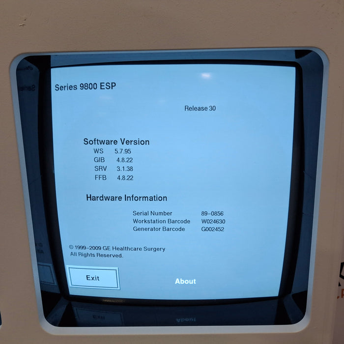 OEC Medical Systems 9800 C-Arm