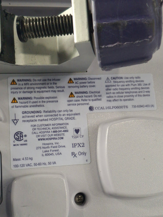Hospira / ICU Medical Plum 360 Infusion Pump