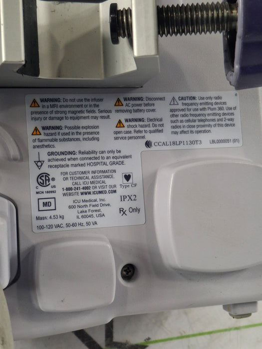 Hospira Hospira / ICU Medical Plum 360 Infusion Pump Infusion Pump reLink Online