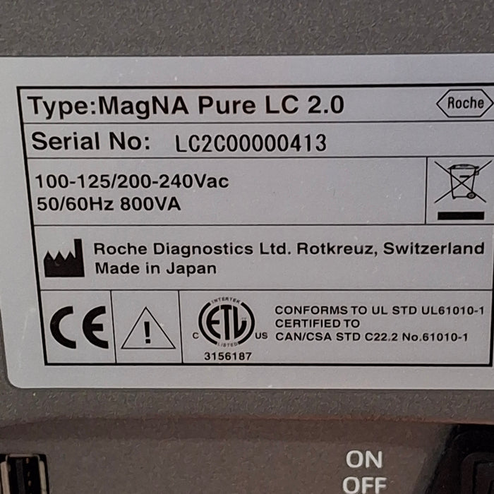 Roche Diagnostics MagNa Pure LC 2.0 Nucleic Acid Purifier