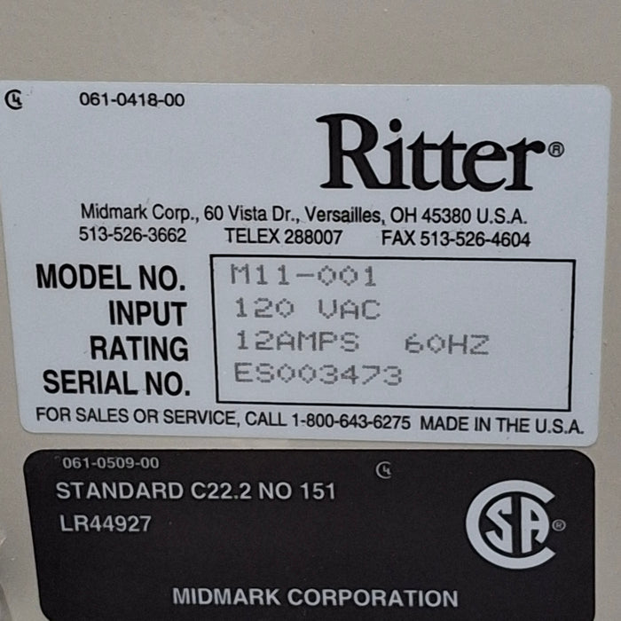 Ritter M11-001 Sterilizer