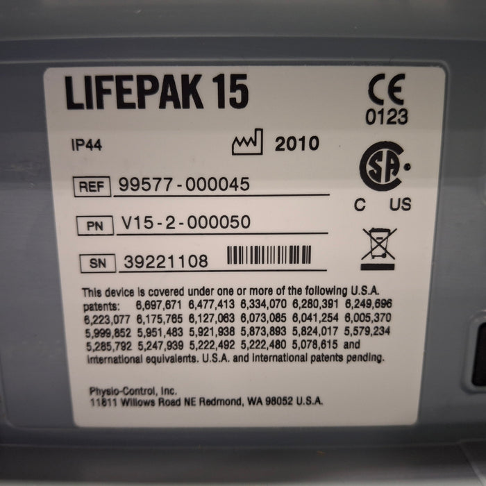 Physio-Control LifePak 15 12-Lead Defibrillator