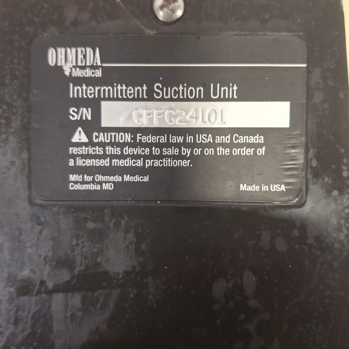 Ohmeda Medical 200 Intermittent Suction Unit