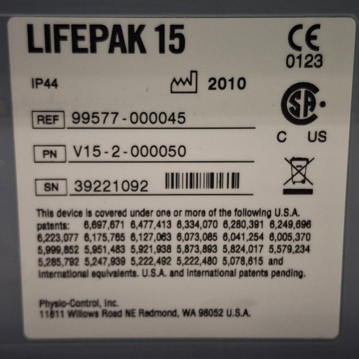 Physio-Control LifePak 15 12-Lead Defibrillator