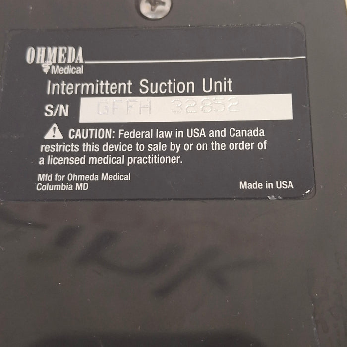 Ohmeda Medical 200 Intermittent Suction Unit