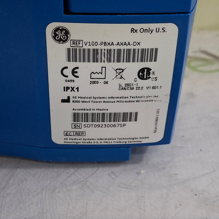 GE Healthcare Dinamap V100 - NIBP, SpO2 Vital Signs Monitor
