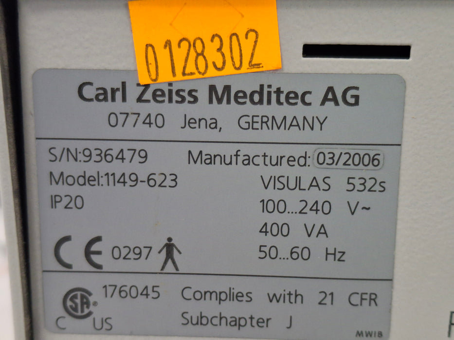 Carl Zeiss VisuLas 532s Laser System