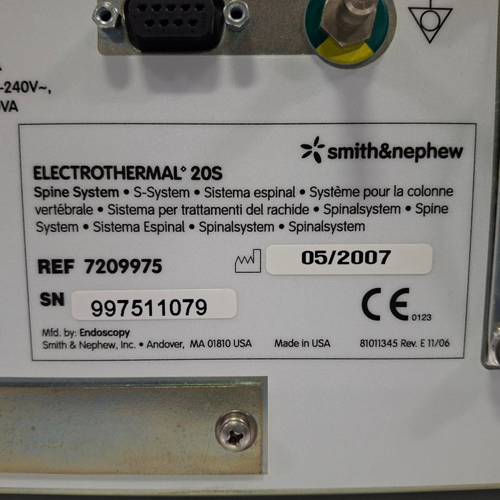Smith & Nephew Electrothermal 20S Spine System