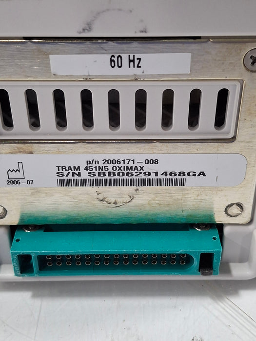 GE Healthcare TRAM 451N Multiparameter Module - Nellcor SpO2