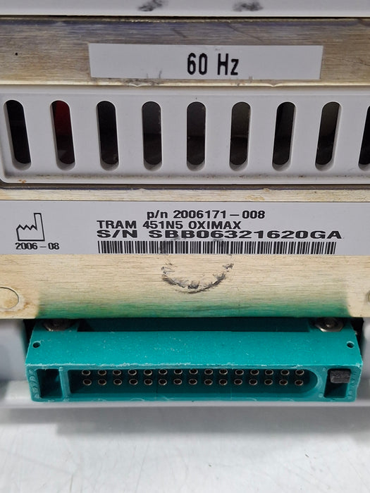 GE Healthcare TRAM 451N Multiparameter Module - Nellcor SpO2
