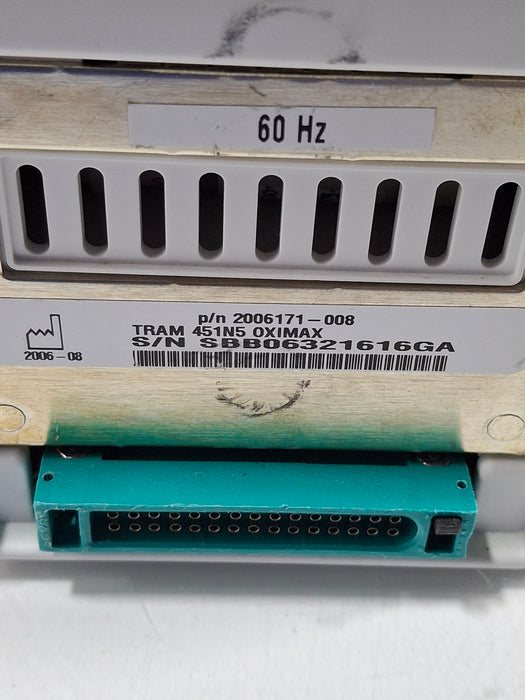 GE Healthcare TRAM 451N Multiparameter Module - Nellcor SpO2
