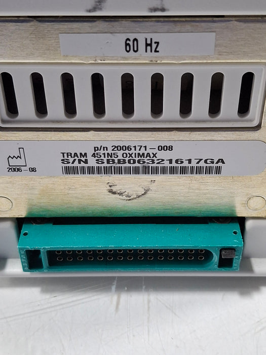 GE Healthcare TRAM 451N Multiparameter Module - Nellcor SpO2
