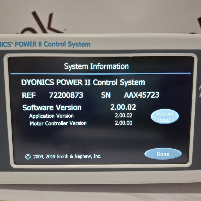 Smith & Nephew Dyonics Power II Shaver Control Unit