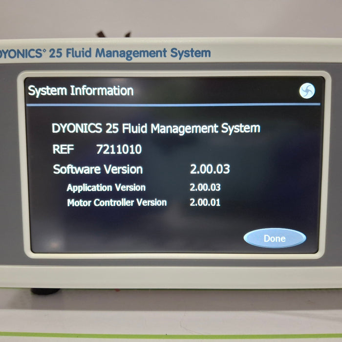 Smith & Nephew Dyonics 25 Fluid Management System Control Unit