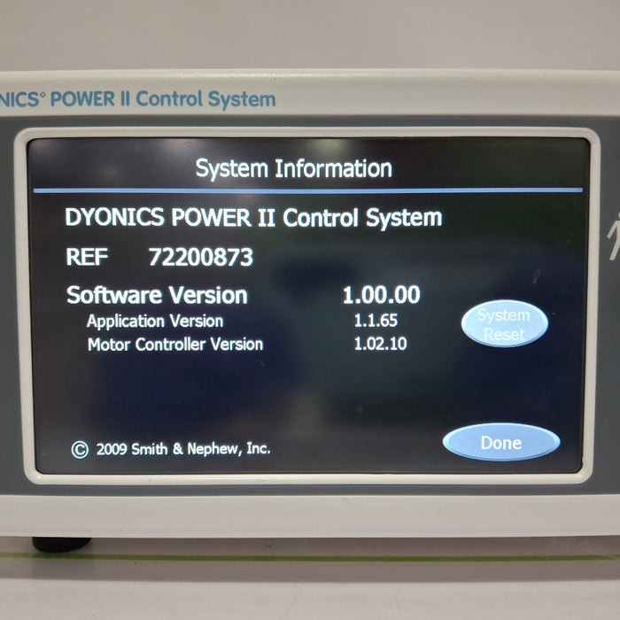 Smith & Nephew Dyonics Power II Shaver Control Unit
