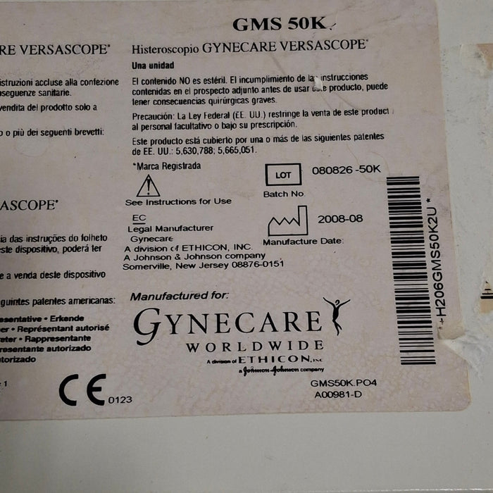 Gynecare Versapoint GMS 50K Rigid Scope