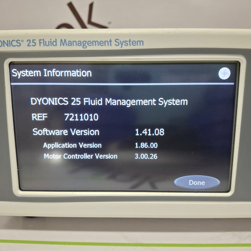 Smith & Nephew Smith & Nephew Dyonics 25 Fluid Management System Control Unit Rigid Endoscopy reLink Online