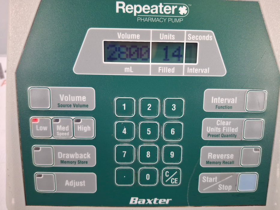 Baxa Corporation Repeater Pump Peristaltic Fluid Transfer