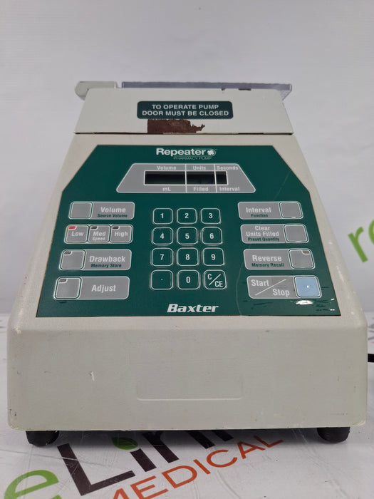 Baxa Corporation Repeater Pump Peristaltic Fluid Transfer