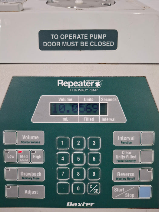 Baxa Corporation Repeater Pump Peristaltic Fluid Transfer