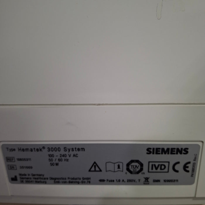 Siemens Hematek 3000 Slide Stainer