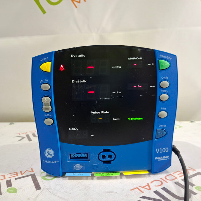 GE Healthcare Dinamap V100 - NIBP, SpO2 Vital Signs Monitor