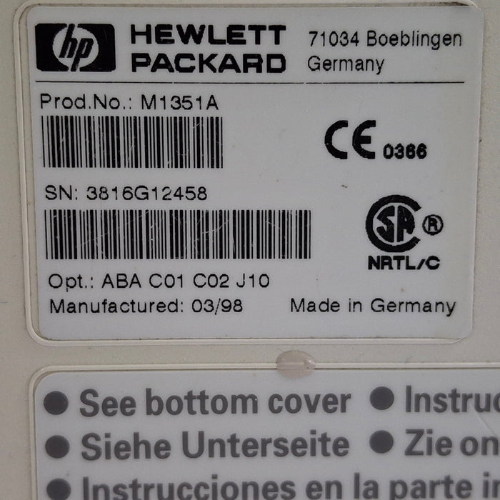 Philips M1351A Series 50A Fetal Monitor