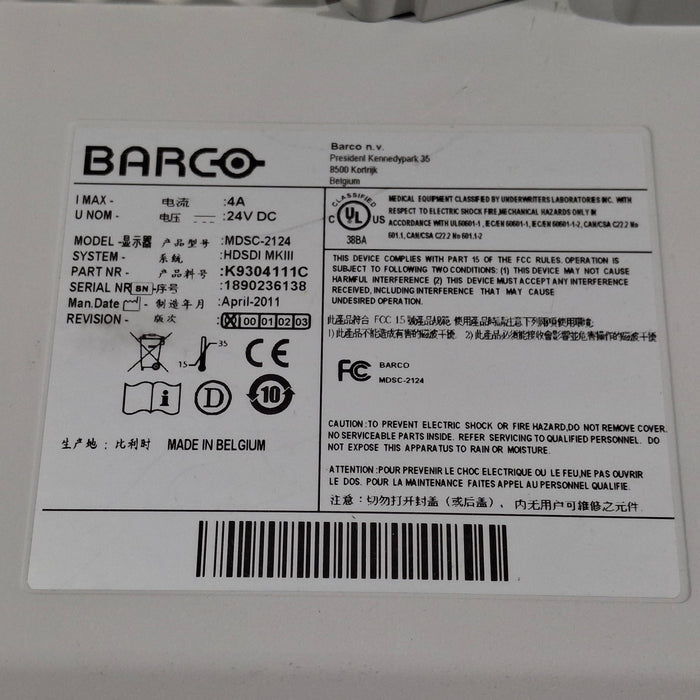 Barco MDSC-2124 Monitor