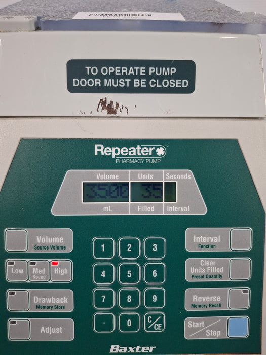 Baxa Corporation Repeater Pump Peristaltic Fluid Transfer