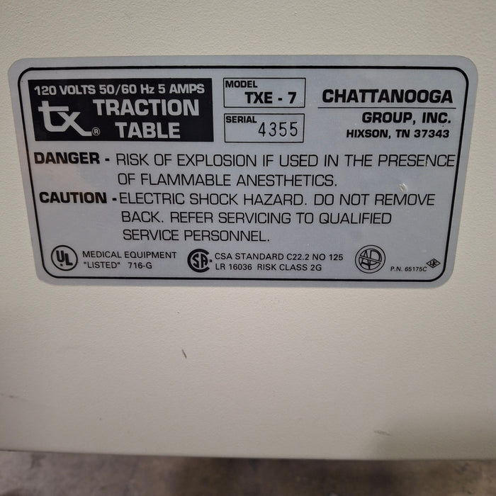 Chattanooga Group TXE-7 Traction Table