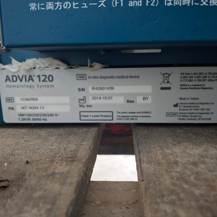 Siemens Siemens Advia 120 Hematology System Clinical Lab reLink Online