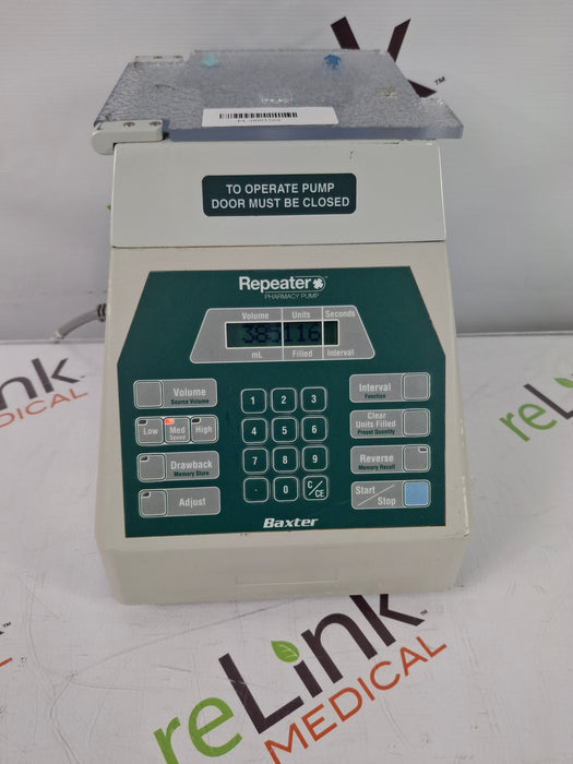 Baxa Corporation Repeater Pump Peristaltic Fluid Transfer
